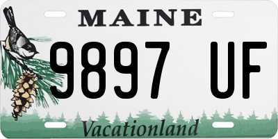 ME license plate 9897UF