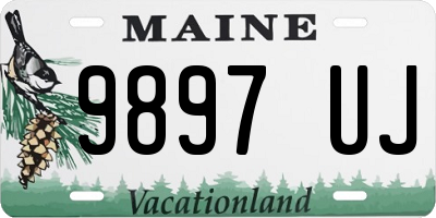 ME license plate 9897UJ