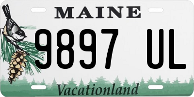 ME license plate 9897UL