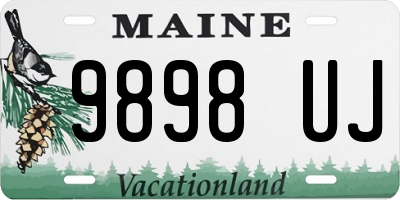 ME license plate 9898UJ