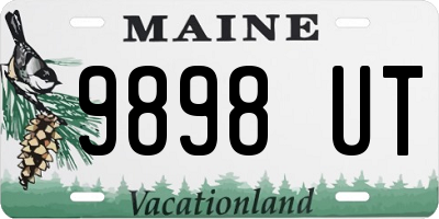 ME license plate 9898UT