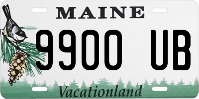 ME license plate 9900UB
