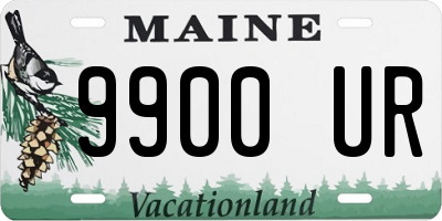 ME license plate 9900UR