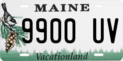 ME license plate 9900UV