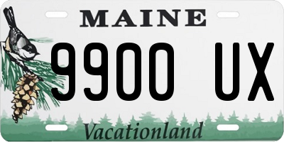ME license plate 9900UX