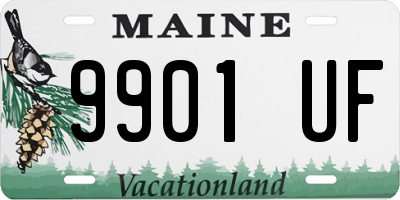 ME license plate 9901UF