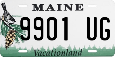 ME license plate 9901UG