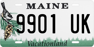 ME license plate 9901UK