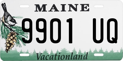 ME license plate 9901UQ