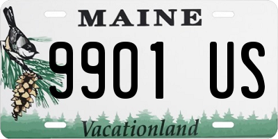 ME license plate 9901US