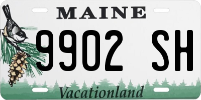 ME license plate 9902SH
