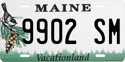 ME license plate 9902SM