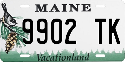 ME license plate 9902TK