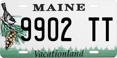 ME license plate 9902TT