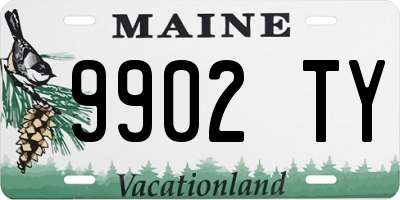 ME license plate 9902TY