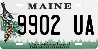 ME license plate 9902UA