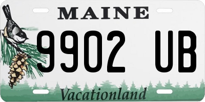 ME license plate 9902UB