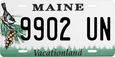 ME license plate 9902UN