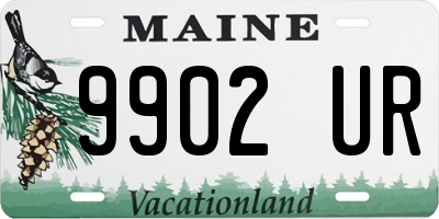 ME license plate 9902UR