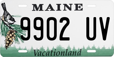 ME license plate 9902UV