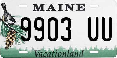 ME license plate 9903UU