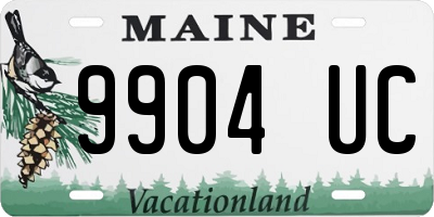 ME license plate 9904UC