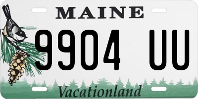 ME license plate 9904UU