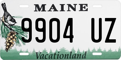 ME license plate 9904UZ
