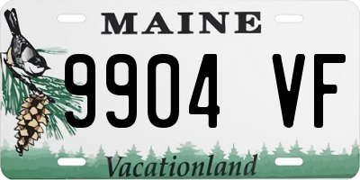 ME license plate 9904VF