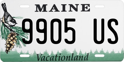 ME license plate 9905US