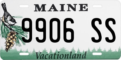 ME license plate 9906SS