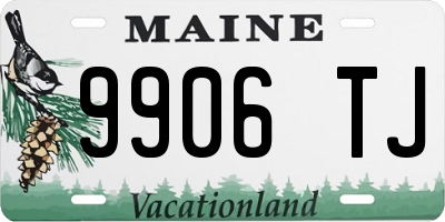 ME license plate 9906TJ
