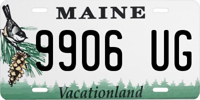 ME license plate 9906UG