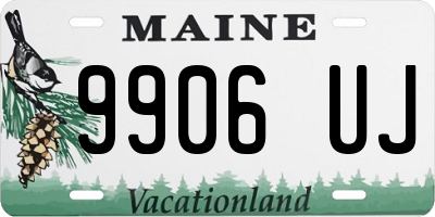 ME license plate 9906UJ