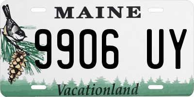 ME license plate 9906UY