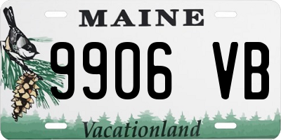 ME license plate 9906VB