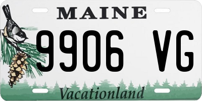 ME license plate 9906VG