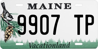 ME license plate 9907TP