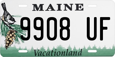 ME license plate 9908UF