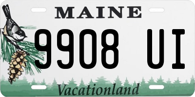 ME license plate 9908UI