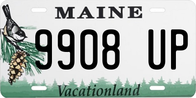 ME license plate 9908UP