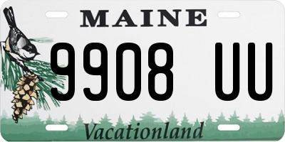 ME license plate 9908UU