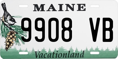 ME license plate 9908VB
