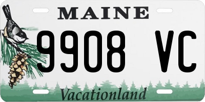 ME license plate 9908VC