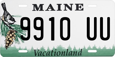 ME license plate 9910UU