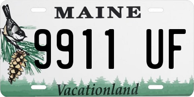 ME license plate 9911UF