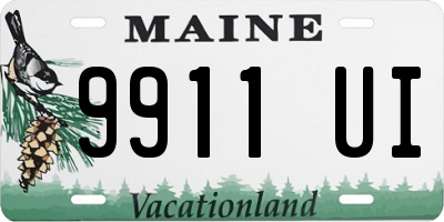 ME license plate 9911UI