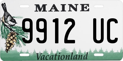 ME license plate 9912UC