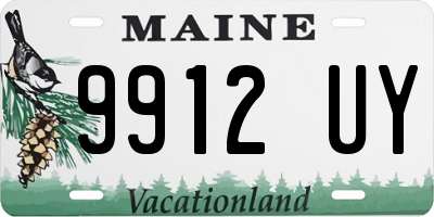 ME license plate 9912UY