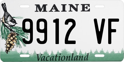 ME license plate 9912VF